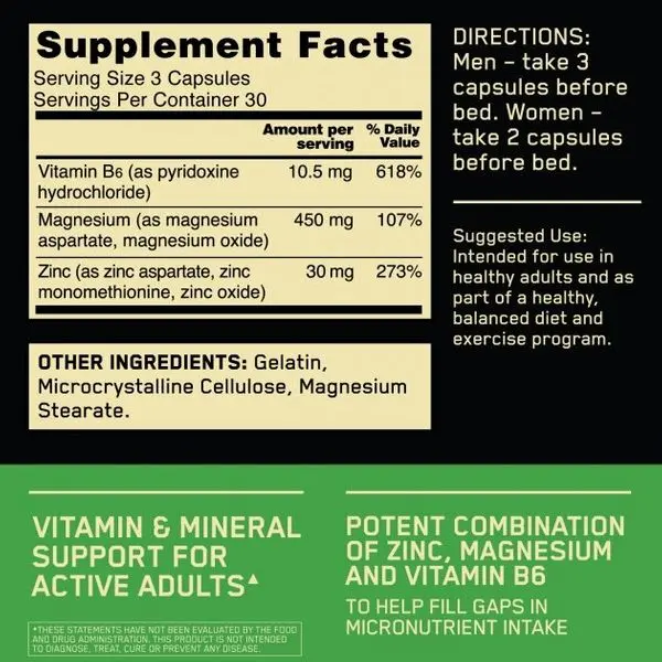 Optimum Nutrition ZMA 90 caps