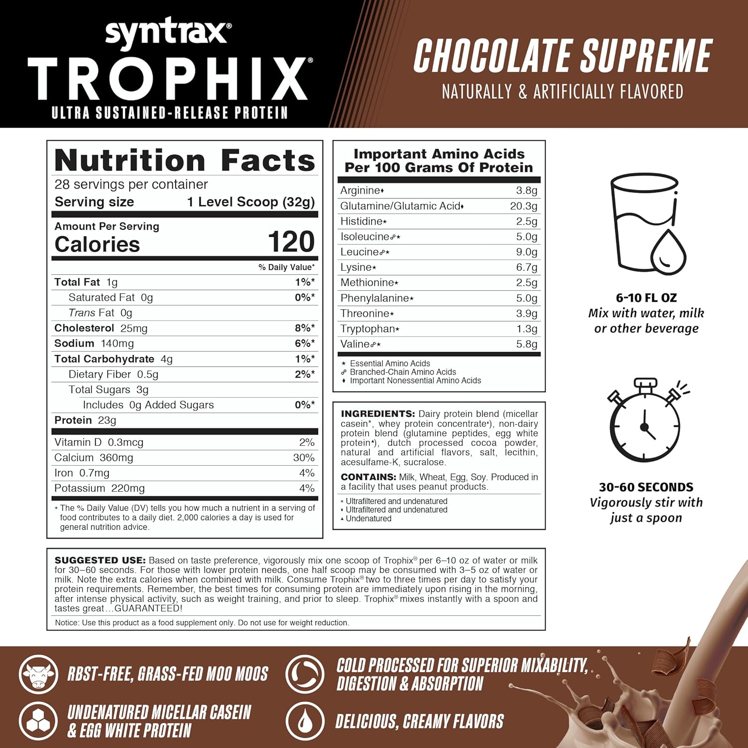 Syntrax Trophix 5.0 nutritional