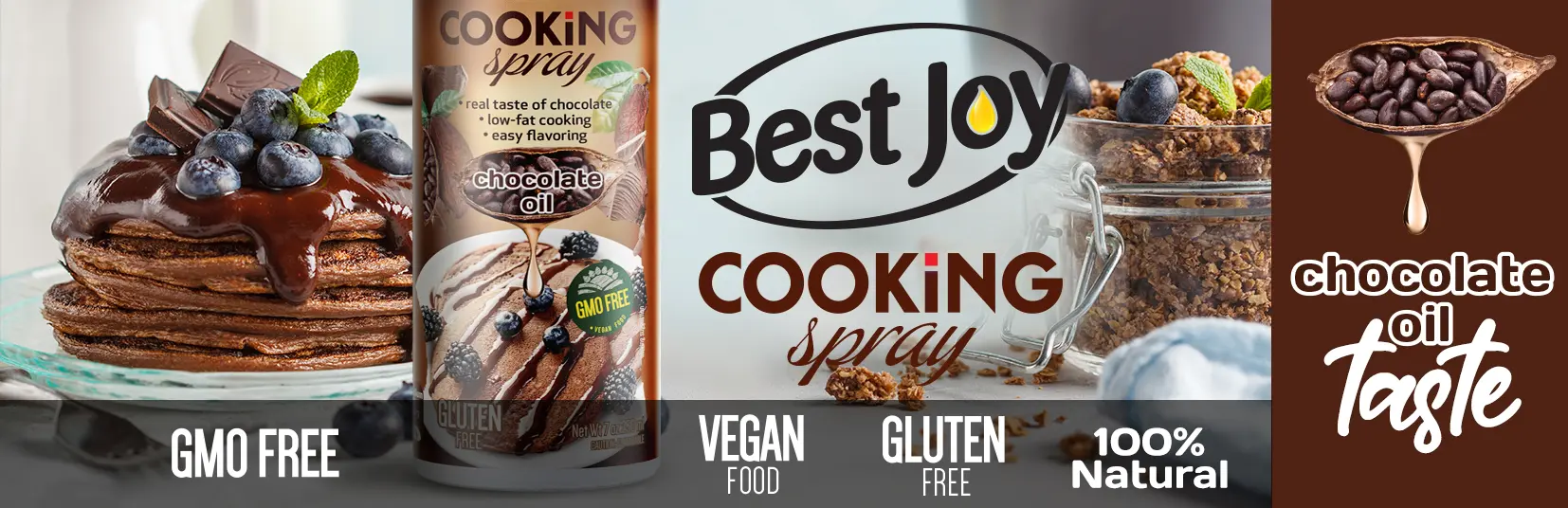 Best Joy Cooking Spray 250 ml Chocolate Oil