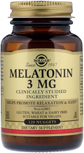 Solgar melatonin 3 mg 120 tabs купить Киев и Украина, цена и отзывы ⭐ ...