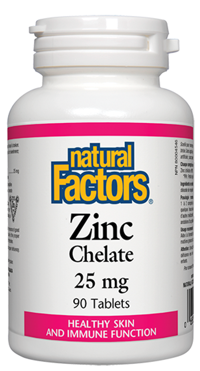 Natural factors zinc chelate 25 mg 90 tabs купить Киев и Украина, цена ...