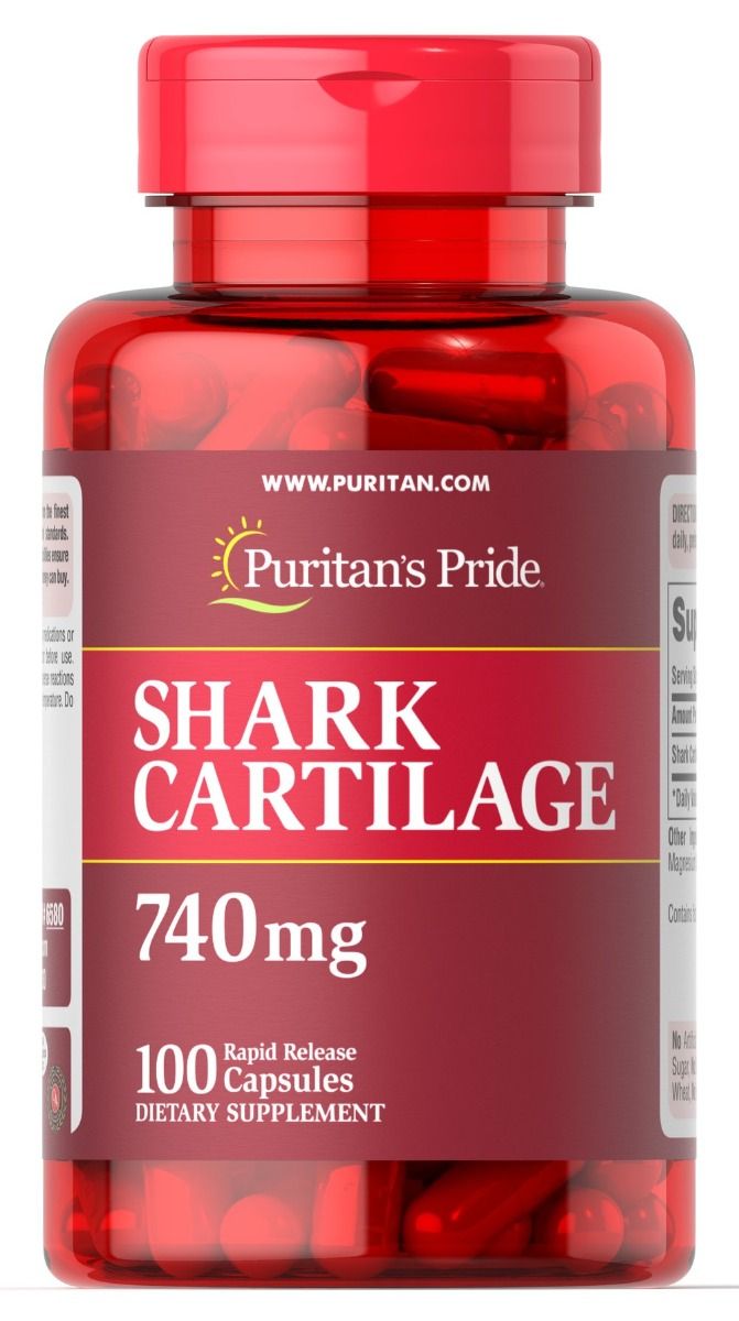 Puritan's pride shark cartilage 740 mg 100 caps купить Киев и Украина ...