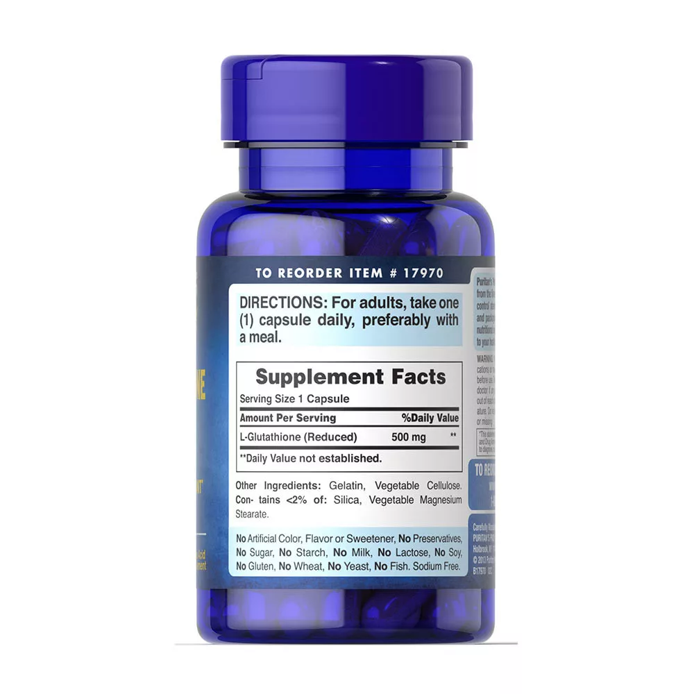 glutathione puritan's pride Puritan's pride l-glutathione 500mg 30 caps купить Киев и Украина, цена и  отзывы ⭐ Mega Mass
