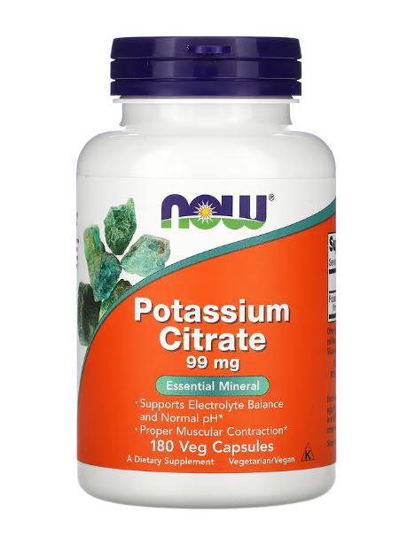 Now potassium citrate 99 mg 180 caps купить Киев и Украина, цена и ...
