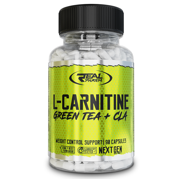 Real pharm l-carnitine green tea + cla 90 caps купити, ціна в Києві та  Україні, відгуки ⭐ Mega Mass