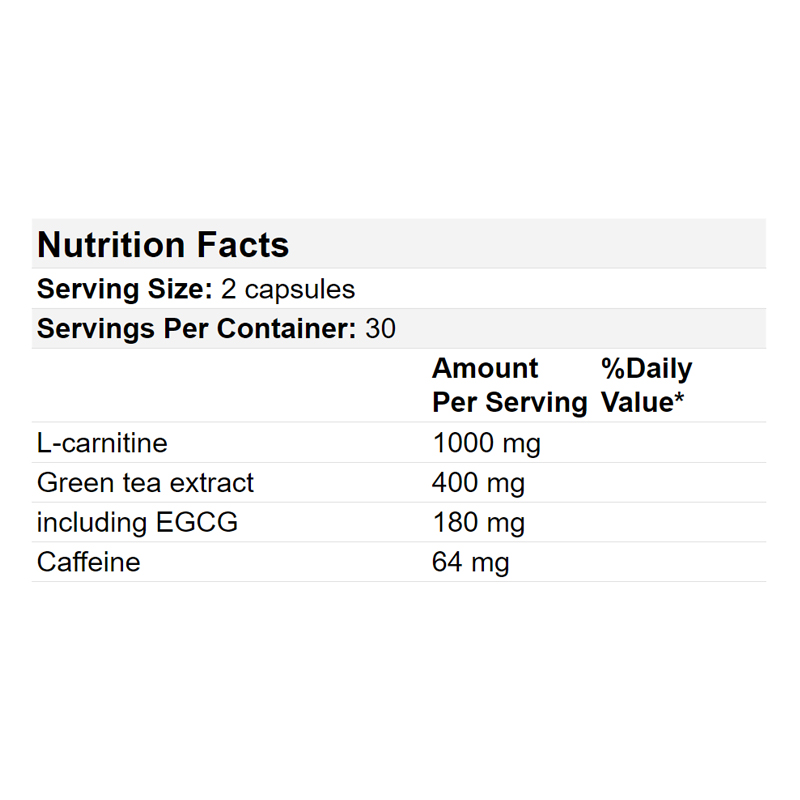 medicamentos con l carnitina L-carnitina, 500 mg, 60 cpsulas vegetales