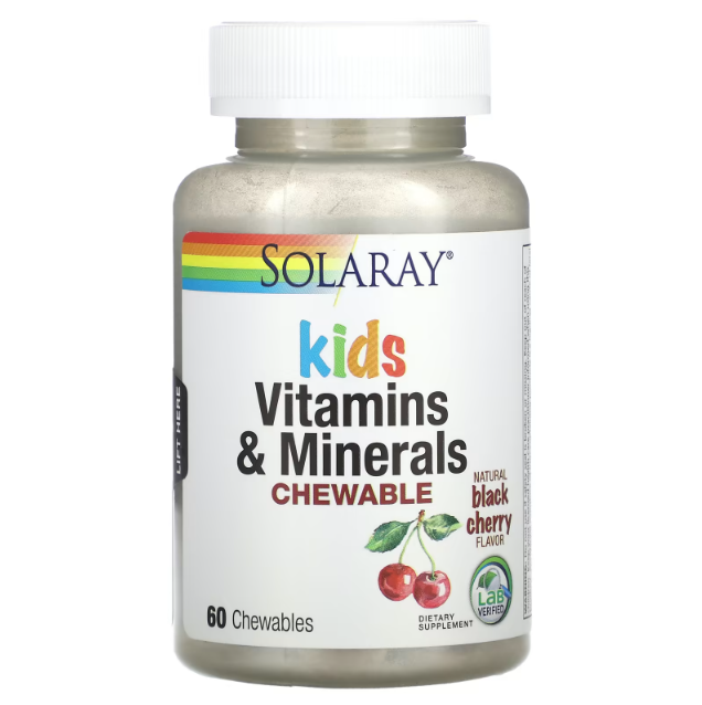 Solaray children's vitamin & minerals 60 chewables купить Киев и