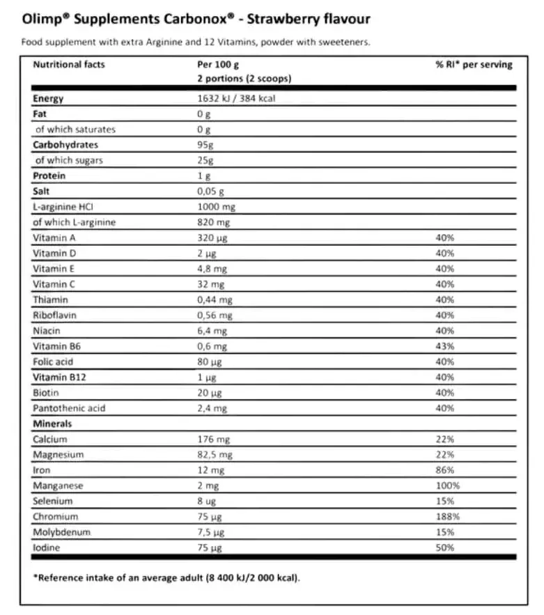 Olimp Labs Carbo NOX 1000 g
