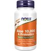 NOW Aloe 10,000 & Probiotics 60 caps, NOW Aloe 10,000 & Probiotics 60 caps  в интернет магазине Mega Mass