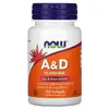 NOW Vitamin A & D 10,000/400 IU 100 Softgels, image 