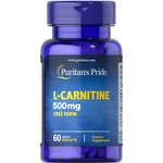 Puritan`s Pride L-Carnitine 500 mg 60 caps, Puritan`s Pride L-Carnitine 500 mg 60 caps  в интернет магазине Mega Mass