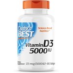 Doctor's Best Vitamin D3 5000IU 180 softgels, image 