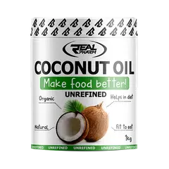 Real Pharm Coconut Oil Unrafined 1000 g, Real Pharm Coconut Oil Unrafined 1000 g  в интернет магазине Mega Mass