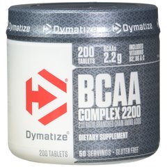 Dymatize BCAA Complex 2200 200 tabs, Dymatize BCAA Complex 2200 200 tabs  в интернет магазине Mega Mass