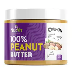 NutVit Peanut Butter 500 g Crunchy, NutVit Peanut Butter 500 g Crunchy  в интернет магазине Mega Mass