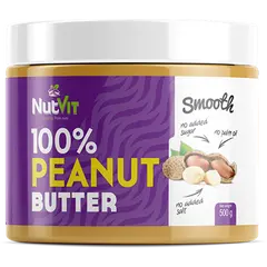 NutVit Peanut Butter 500 g Smooth, NutVit Peanut Butter 500 g Smooth  в интернет магазине Mega Mass