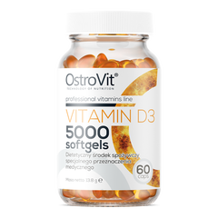 OstroVit Vitamin D3 5000 60 softgels, image 