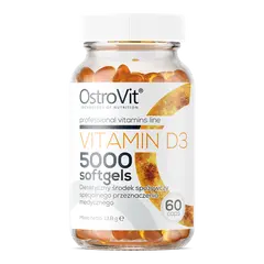 OstroVit Vitamin D3 5000 60 softgels, image 