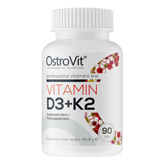 OstroVit Vitamin D3+K2 90 tabs, image 