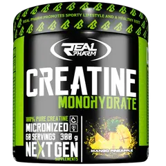 Real Pharm Creatine Monohydrate 300 g, Фасовка: 300 g, Вкусы: Mango Pineapple / Манго Ананас, Real Pharm Creatine Monohydrate 300 g, Фасовка: 300 g, Вкусы: Mango Pineapple / Манго Ананас  в интернет магазине Mega Mass