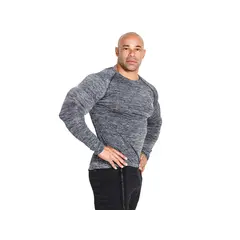 Kevin Levrone Longsleeve 01 LM Compression Dark Grey, image 