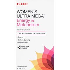 GNC Women's Ultra Mega Energy & Metabolism 90 caps, GNC Women's Ultra Mega Energy & Metabolism 90 caps  в интернет магазине Mega Mass