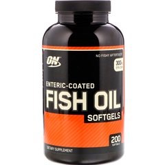 Optimum Nutrition Fish Oil 200 softgels, image 