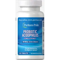 Puritan's Pride Probiotic Acidophilus 100 caps, Puritan's Pride Probiotic Acidophilus 100 caps  в интернет магазине Mega Mass