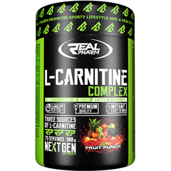 Real Pharm L-Carnitine Complex 300 g, Смак: Strawberry Watermelon / Полуниця Кавун, image 