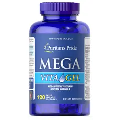 Puritan's Pride Mega Vita Gel 120 softgels, Puritan's Pride Mega Vita Gel 120 softgels  в интернет магазине Mega Mass
