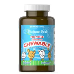 Puritan's Pride Pre-Vites Children's Multivitamin 100 chewables, image 