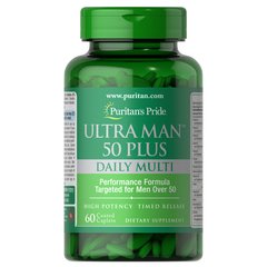 Puritan's Pride Ultra Man 50 Plus Daily Multi 60 caps, image 