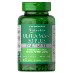 Puritan's Pride Ultra Man 50 Plus Daily Multi 60 caps, Фасовка: 60 caps, Puritan's Pride Ultra Man 50 Plus Daily Multi 60 caps, Фасовка: 60 caps  в интернет магазине Mega Mass