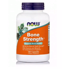 NOW Bone Strength 120 caps, NOW Bone Strength 120 caps  в интернет магазине Mega Mass