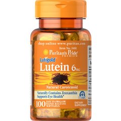Puritan's Pride Lutein 6 mg 100 softgels, image 