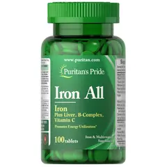 Puritan's Pride Iron All 100 tabs, image 