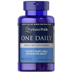 Puritan`s Pride One Daily Men's Multivitamin 100 tabs, Puritan`s Pride One Daily Men's Multivitamin 100 tabs  в интернет магазине Mega Mass