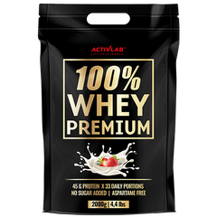 Activlab 100% Whey Premium 2000 g, Фасовка: 2000 g, Смак:  Strawberry / Полуниця, image 