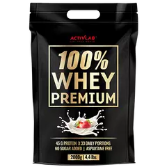 Activlab 100% Whey Premium 2000 g, Фасування: 2000 g, Смак:  Strawberry / Полуниця, image 