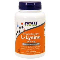 NOW L-Lysine 1000 mg 100 tabs, NOW L-Lysine 1000 mg 100 tabs  в интернет магазине Mega Mass