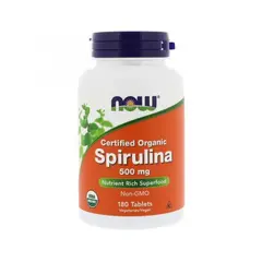 NOW Spirulina 500 mg 180 tabs, NOW Spirulina 500 mg 180 tabs  в интернет магазине Mega Mass