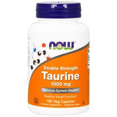 NOW Taurine 1000 mg 100 caps, image 