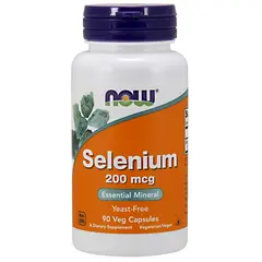 NOW Selenium 200 mcg 90 caps, image 