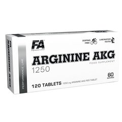 Fitness Authority Arginine AKG 1250 mg 120 tabs, image 