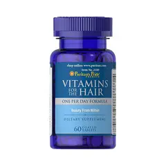 Puritan's Pride Vitamins for the Hair 60 tabs, Puritan's Pride Vitamins for the Hair 60 tabs  в интернет магазине Mega Mass
