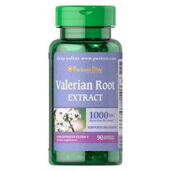 Puritan's Pride Valerian Root 1000 mg 90 softgels, image 