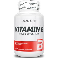 Biotech Vitamin E 100 caps, Biotech Vitamin E 100 caps  в интернет магазине Mega Mass