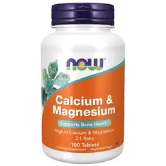 NOW Calcium & Magnesium 100 tabs, image 