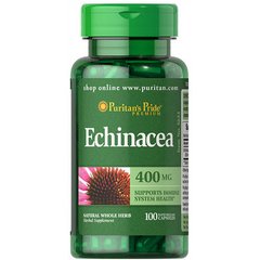 Puritan's Pride Echinacea 400 mg 100 caps, Puritan's Pride Echinacea 400 mg 100 caps  в интернет магазине Mega Mass