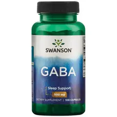 Swanson GABA 500 mg 100 caps, image 
